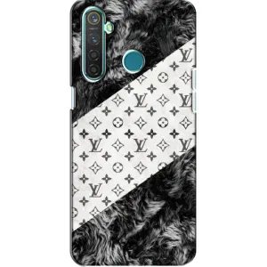 Чехол Стиль Louis Vuitton на Realme 5 (LV на белом)
