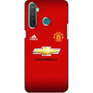 Силиконовые Чехлы принт Футбол на Realme 5 (Man United)