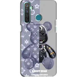 Силиконовый чехол для Realme 5 (Медведь Louis Vuitton)