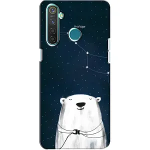 Силиконовый бампер с картинкой животных для Realme 5 (Медведица)