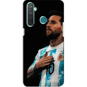 Чехлы Лео Месси Аргентина для Realme 5 (Месси Капитан)