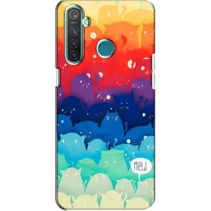 Силиконовый чехол с котиком для Realme 5 (Mew)