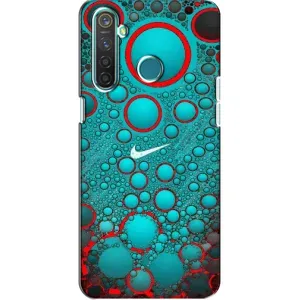 Силиконовый Чехол на Realme 5 с картинкой Nike (Найк зеленый)