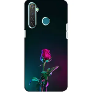 Чохли з принтом Троянд для Realme 5 (Нічна троянда)