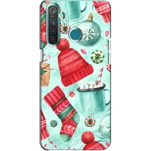 Чехол Санта Клаус для Realme 5 (Одежда)