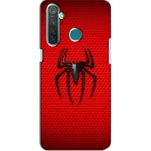 Чехол Супергерой Человека Паука на Realme 5 (Паук марвел)