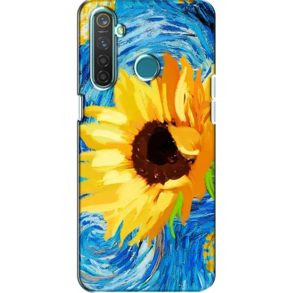Чехол с рисунком «Подсолнух цветок» для Realme 5 Чехол с рисунком «Подсолнух цветок» для Realme 5