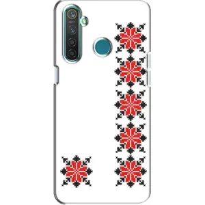 Силиконовый Чехол на Realme 5 с картинкой Вышиванки (Силуэт вышиванки)