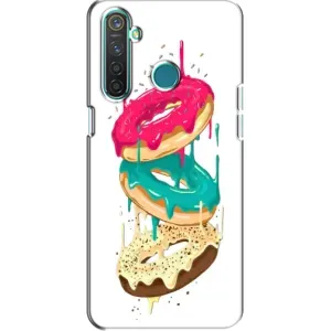 Чохол з зображенням смачної їжі для Realme 5 (Соковиті пончики)