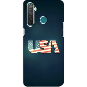Чехол Флаг USA для Realme 5 (USA)