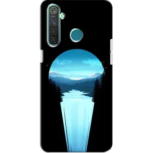 Летний Чехол на Realme 5 (Синий Водопад)