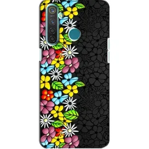 Чохол з Квітами для Realme 5 (Яскраві квіти)