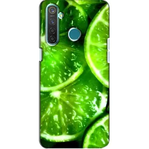 Чохол з зображенням смачної їжі для Realme 5 (Яскравий Лайм)