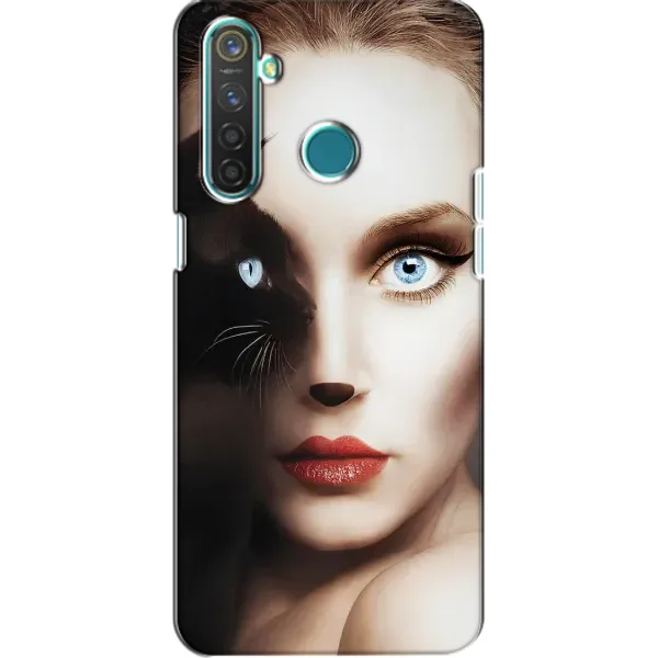 Чехол с рисунком «Женщина кошка» для Realme 5 Чехол с рисунком «Женщина кошка» для Realme 5