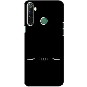 Силиконовый бампер с картинкой машины на Realme 6i (Силует Audi)