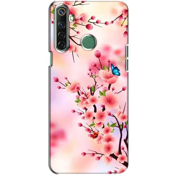 Чехол с рисунком «Бабочки на сакуре» для Realme 6i