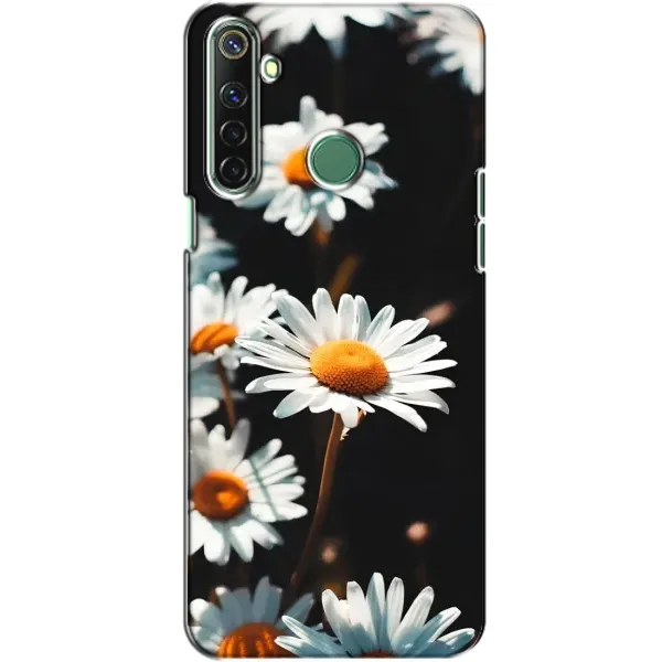 Чехол с рисунком «Белые ромашки» для Realme 6i