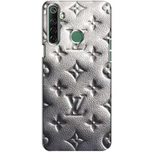 Текстурный Чехол Louis Vuitton для Реалми 6i (Бежевый ЛВ)