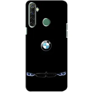 Силиконовый бампер с картинкой машины на Realme 6i (Черный BMW)