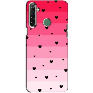 Чехлы с тематикой "Маленькие Сердечки" на Realme 6i (Чорные сердечки)