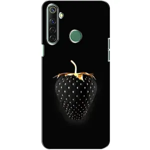 Чехол с изображением вкусной еды для Realme 6i (Чёрная клубника)