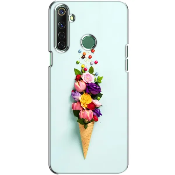 Чехол с рисунком «Цветок-мороженное» для Realme 6i Чехол с рисунком «Цветок-мороженное» для Realme 6i