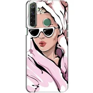 Чехол с картинкой Модные Девчонки Realme 6i (Девушка в халате)