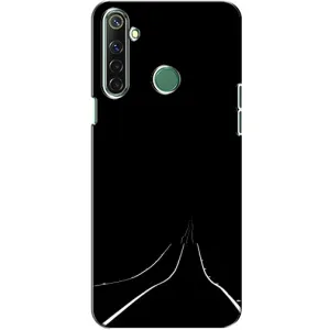 Чехол с картинками на черном фоне для Realme 6i (Дорога)