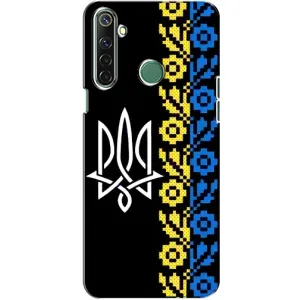 Силиконовый Чехол на Realme 6i (Герб и вышыванка)