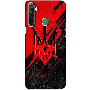 Чехлы УПА (Красно-Чёрный) на Realme 6i (Герб в цвете УПА)