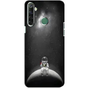 Силіконовый Чохол з принтом "Космонавти" на Realme 6i (Космонавт романтик)