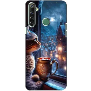 Чехлы на Новый Год Realme 6i (Кот новогодний)