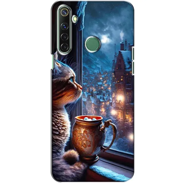 Чехол с рисунком «Кот новогодний» для Realme 6i Чехол с рисунком «Кот новогодний» для Realme 6i