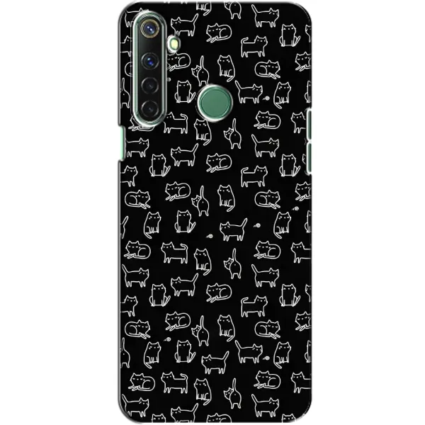 Чехол с рисунком «Котики на черном» для Realme 6i Чехол с рисунком «Котики на черном» для Realme 6i