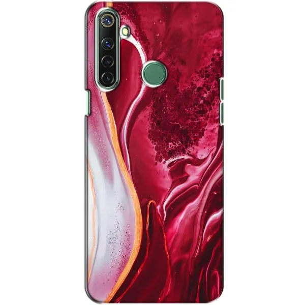 Чехол с рисунком «Красный мрамор» для Realme 6i Чехол с рисунком «Красный мрамор» для Realme 6i