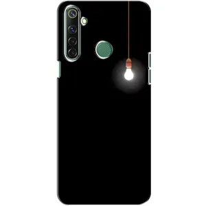 Чехол с картинками на черном фоне для Realme 6i (Лампочка)