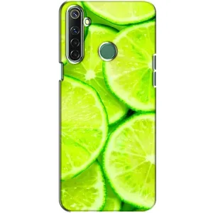 Чехол с изображением вкусной еды для Realme 6i (Лайм)