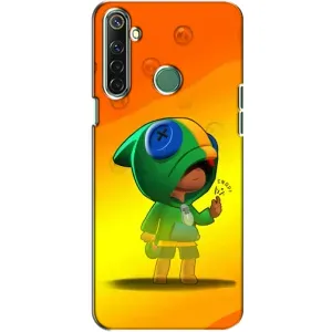 Чехол Бравл Старс для Realme 6i (LEON в кофте)