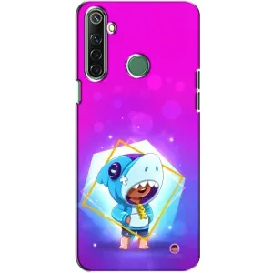 Чехол Бравл Старс для Realme 6i (Леон в костюме Акулы)