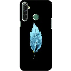 Чехол с картинками на черном фоне для Realme 6i (Листочек)