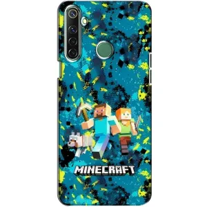 Чохли для Realme 6i (Персонажі МайнКрафт) (Майнкрафт)
