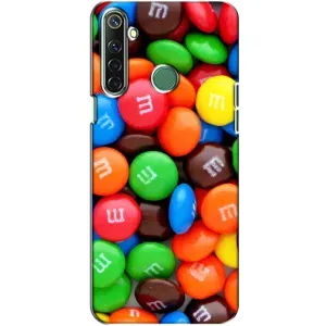Чехол с изображением вкусной еды для Realme 6i (Разноцветные M&M'S)