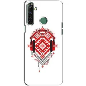 Силиконовый Чехол на Realme 6i с картинкой Вышиванки (Модная вышиванка)