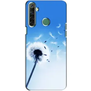 Силіконовий Чохол з кульбабками на Realme 6i (Кульбабка на блакитному)