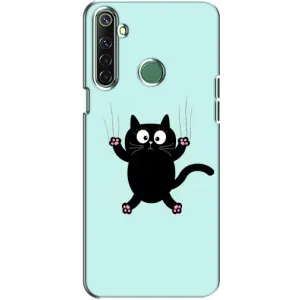 Силіконовий чохол з котиком для Realme 6i (Падаючий кіт)