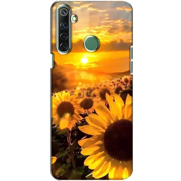 Чехол с рисунком «поле подсолнухов» для Realme 6i