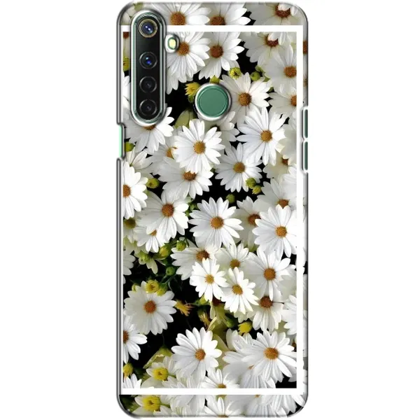 Чехол с рисунком «Рамка в ромашках» для Realme 6i