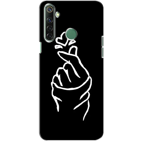Чехол с рисунком «Сердце на черном» для Realme 6i