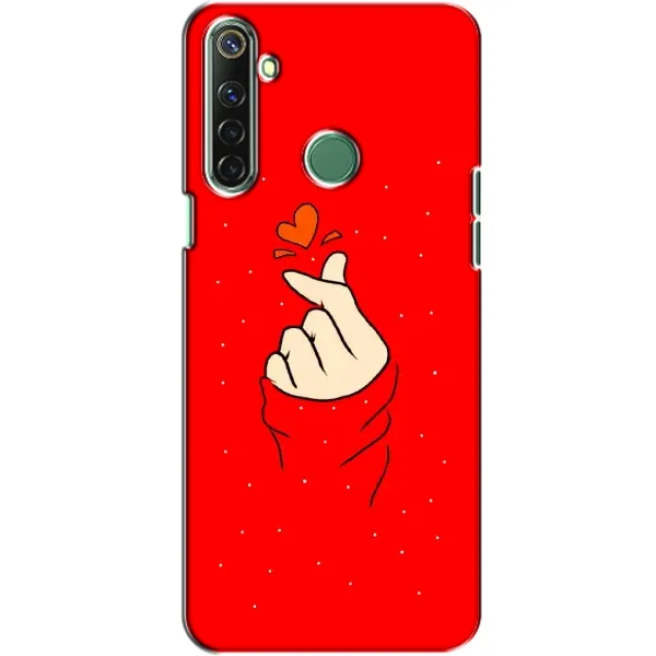 Чехол с рисунком «Сердце на красном» для Realme 6i