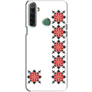 Силиконовый Чехол на Realme 6i с картинкой Вышиванки (Силуэт вышиванки)